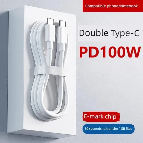 Carregador Celular USB‑C Importado Fonte Carregamento Rápido USB‑C Carregador Turbo Tipo C Carregador YUSHEDA 100W adequ