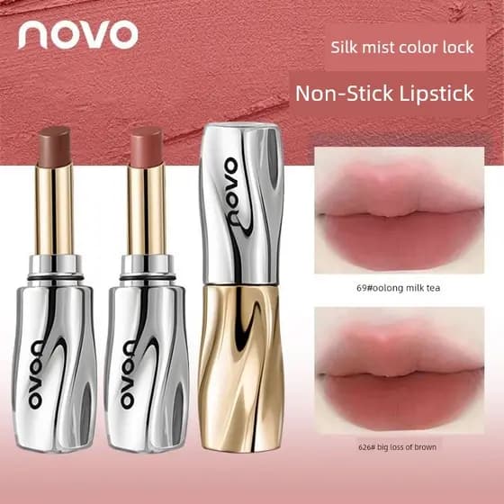 Gloss labial volumoso Batom matte à prova d'água Batom NOVO batom não desbotado copo antiaderente à prova d'água cor Nud