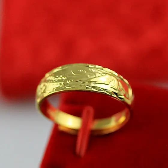 aparador de alianca alianca de casamento alianca de ouro Anel de ouro de areia com joias abertas festivas de casamento