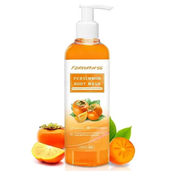 Sabonete Líquido de Caqui forvirness para Idosos, Sabonete em Barra Desodorante Natural para Odor Forte, Sabonete Líquid