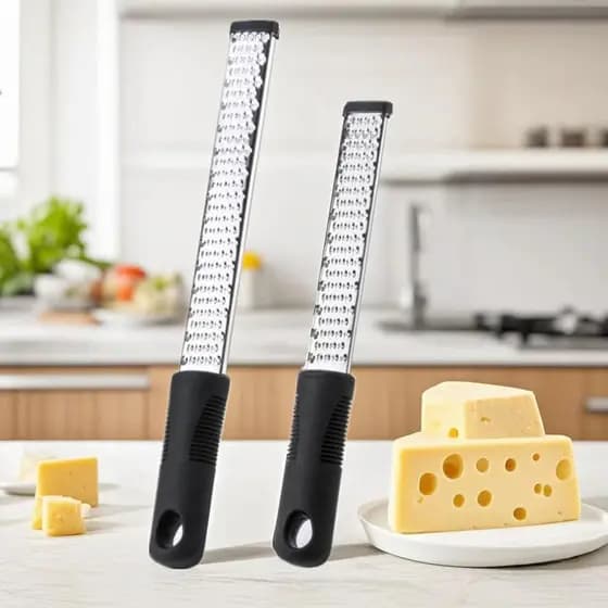 Ralador de queijo em aço inoxidável, ferramenta manual para desfiar, utensílio comercial para desfiar queijo e nozes par