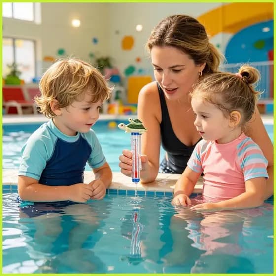 Termômetros Flutuantes Para Piscina , Tamanho Grande , Fácil Leitura , Testador , Brinquedo De Banho , Temperatura Da Ág