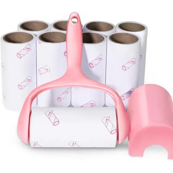 Rolo Removedor de Pelos, 9 Refis (540 Folhas), Kit Removedor de Pelos de Animais Super Adesivo, Escova Adesiva YQMAJIM p