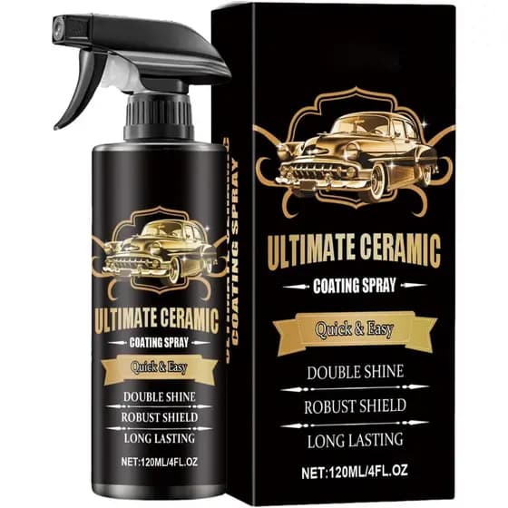 Revestimento Cerâmico para Carros - Frasco Spray de 120ml, Acabamento Protetor, Tinta e Primer Automotivo Multifuncional