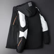 Preto para baixo jaqueta masculina estilo curto 2023 inverno novo estilo estudante bonito quente leve jaqueta com capuz