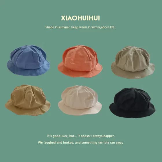 Japonês nicho Design estilo nuvem escura balde chapéu feminino verão forma côncava bolha Retro pote chapéu ins na moda