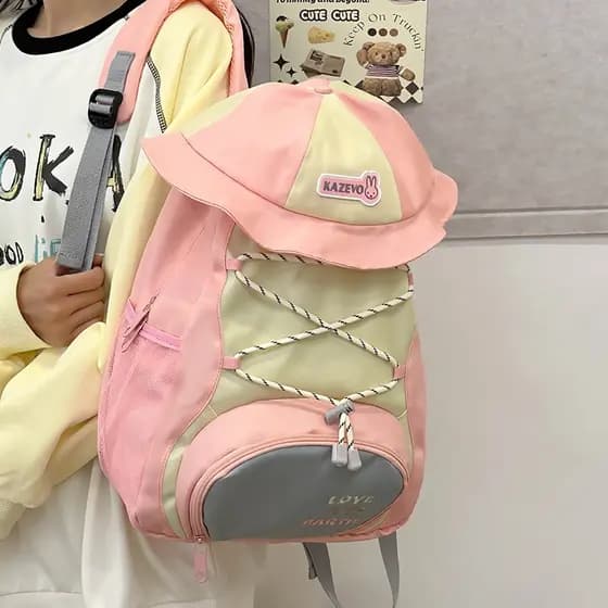 Grande capacidade mochila feminina estudante estilo japonês ins estilo mochila feminina 2026 novo estilo rua Wear mochil