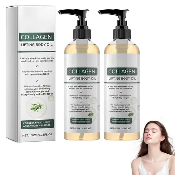 Óleo Corporal Colágeno Lifting TLOPA, Óleo Hidratante de Colágeno para o Corpo e Pós-Banho, Óleo Corporal Hidratante Ant