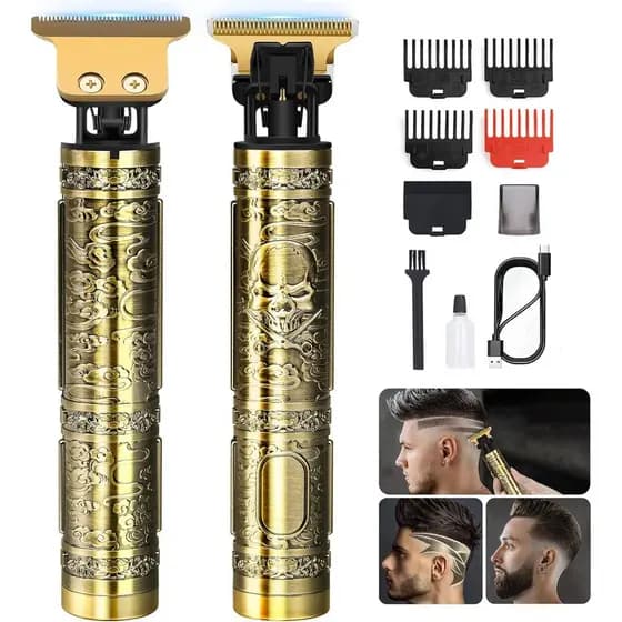 YOGINGO Aparador de Cabelo Profissional para Homens, Aparador de Barba Sem Fio Recarregável, Máquina de Cortar Cabelo pa