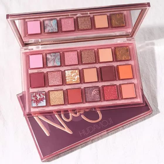Paleta de sombras de 18 cores, paleta de sombras de longa duração, cores neutras, brilhantes, foscas, com glitter e pero