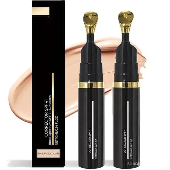 Corretivo para Olhos com FPS 41 - Reduz Olheiras, Creme Anti-Envelhecimento e Uniformizador do Tom, Sérum Hidratante JRW