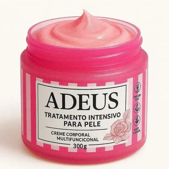 ADEUS Creme Rosa Intensivo Multi-Efeito - Especialmente desenvolvido para o cuidado profundo da celulite e das estrias.
