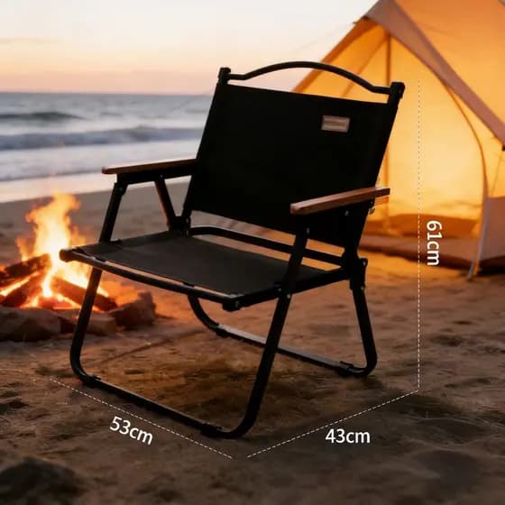 kit 4 Cadeira Alta Preta Reforçada até 110kg Praia Varanda Camping Jardim
