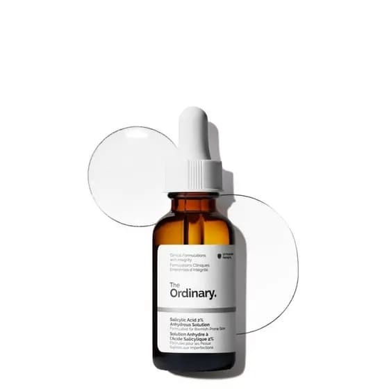 The Ordinary Solução Anidra de Ácido Salicílico 2%, Sérum Esfoliante Suave para Pele com Tendência a Imperfeições e Text