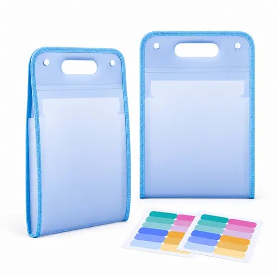 Kit 2 Pasta Sanfonada Para Documento Com 13 Divisórias E Pasta Prancheta Tamanho A4 Escritório Escolar