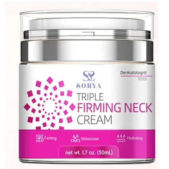 SORYA Nek Hidratante Firmador com Retinol, Colágeno e Ácido Hialurônico – Creme Antienvelhecimento para ajudar a suaviza
