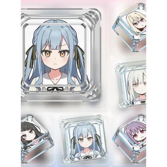 Ave Mujica Keycap Único Toyokawa Shoko Mujica Triângulo Chuhua Teclado Mecânico Transparente Eixo Cruz