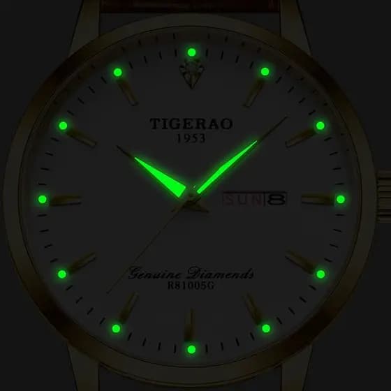 relogio masculino Relógio masculino negócios oco à prova dwaterproof água luminoso duplo calendário genuíno relógio mecâ