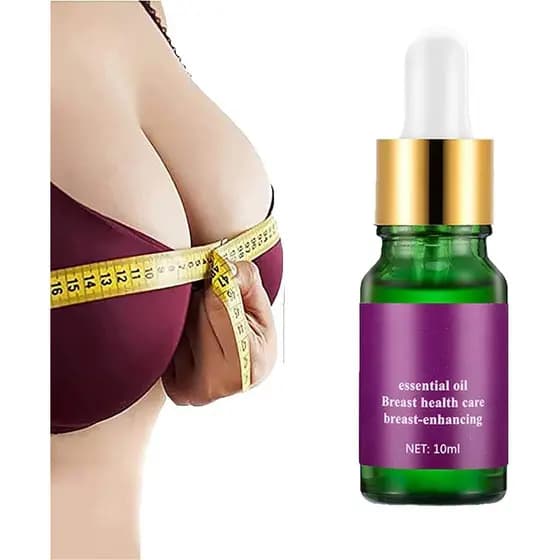 Óleo Essencial Natural Firmador de Seios, Sérum Orgânico para Levantamento de Seios, Óleo de Massagem Nutritivo para Fir