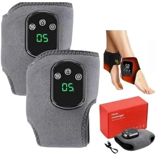 Melhor Massageador de Pés para Neuropatia - Massageador de Pés com Aquecimento Ajustável 3 em 1, Portátil, Sem Fio, com