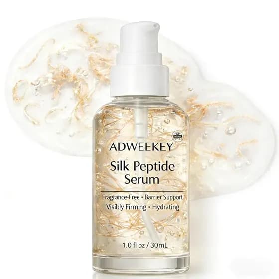 Sérum de Peptídeos de Seda, Sérum Facial Sem Fragrância Inspirado em Cuidados de Pele Coreanos, Fortalecedor da Barreira