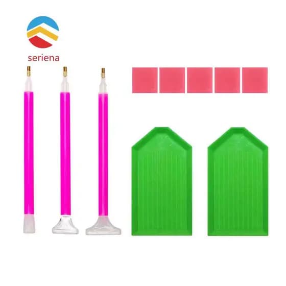 Bandejas de Classificação de Pérolas 5D DIY 10 peças/conjunto, Strass Feito à Mão para Adultos e Crianças