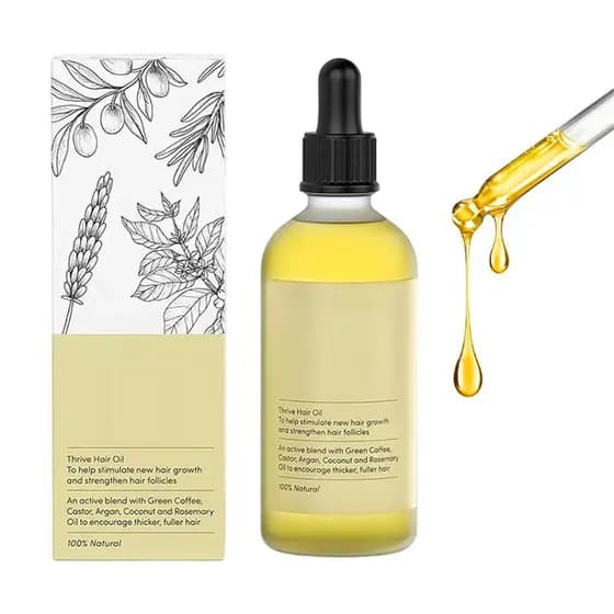 Trunica Wenchi Hair Oil, um óleo capilar contendo óleo de alecrim para cuidado dos cabelos, contém óleo de argan, óleo d