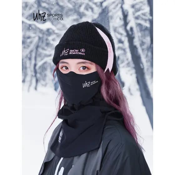 Uhznus Yousi Ski Face Protection V Face Máscara Única Placa Dupla de Secagem Rápida Respirável Equipamento de Proteção Q