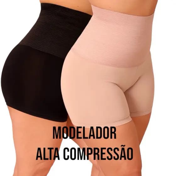 Recomendar Bermuda Modeladora Anágua Cinta Short Feminino Modelador Alta Compressão Reduz Medidas pos parto