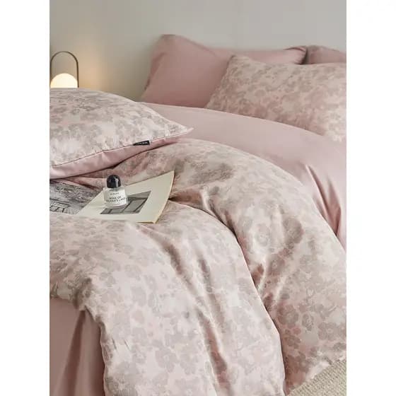 2026 primavera verão novo estilo Yunrou 60s algodão puro algodão grande Jacquard conjunto de quatro peças novo produto