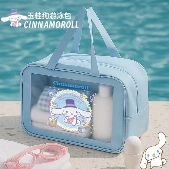 Canela cão natação saco especial portátil saco de armazenamento grande capacidade dos desenhos animados viagem saco de h