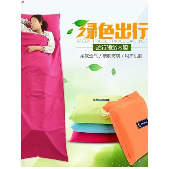 Saco de dormir de viagem adulto viagem de negócios portátil Ultra-leve quente saco de dormir folha de cama forro higiêni