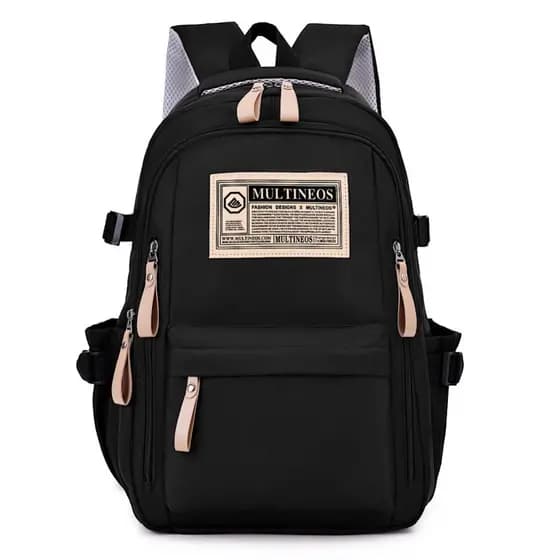 Mochila de nylon, adequada para uso universitário, durável, versátil, requintada, multifuncional, unissex, mochila com c