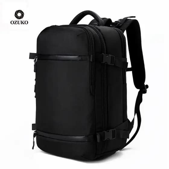 Ozuko novo estilo mochila masculina mochila de negócios Notebook computador saco de viagem à prova dwaterproof água estu