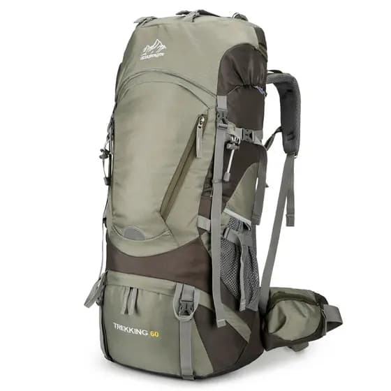 60L 1.35KG Caminhada ao ar livre Bolsa Caminhada de grande capacidade Bolsa