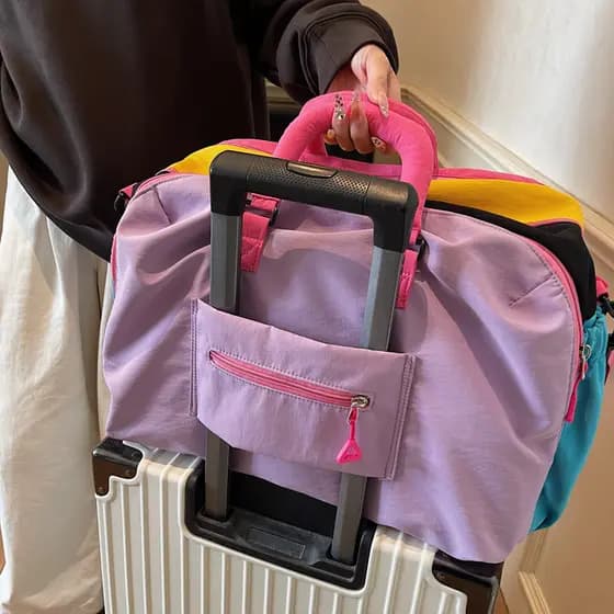 Viagem de negócios Escola Bagagem Armazenamento Viagem Bolsa Casual Cor Combinando Mochila Simples