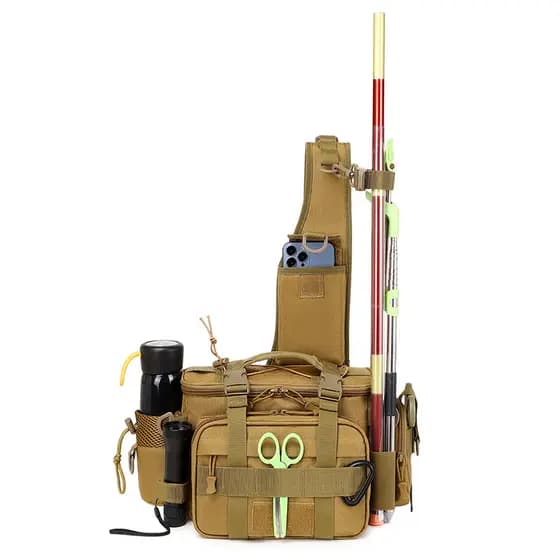 Isca de pesca equipamento ao ar livre saco de armazenamento esboço esportes Fitness montanhismo bolsa de ombro portátil