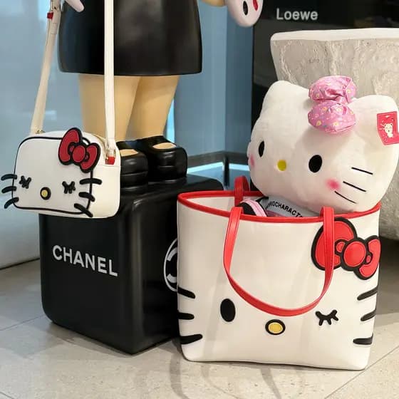 Popopoglow Bolsa de Compras Ombro Crossbody Bolsa para Câmera Sacola Moda Grande Capacidade Fofa