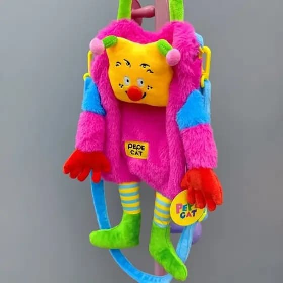 Pequena formiga portátil mensageiro saco feminino boneca de pelúcia bonito dos desenhos animados ombro pequeno saco