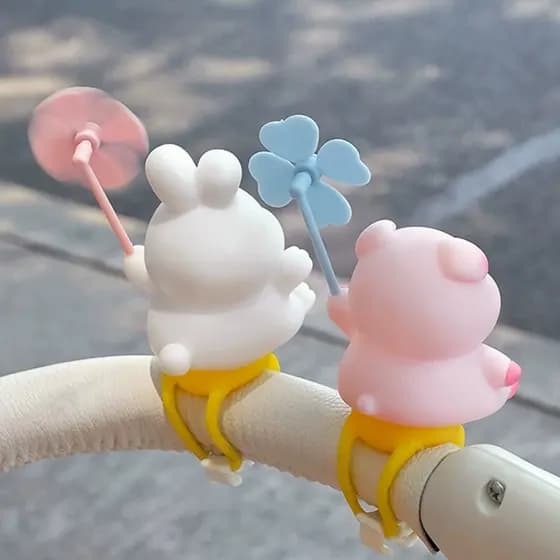 Carrinho de bebê brinquedo pingente pequeno moinho de vento decoração ornamentos andando bebê ferramenta útil bicicleta