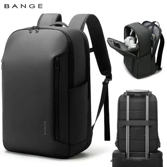 BanGe BanGe Mochila Masculina Casual Estudante Mochila Grande Capacidade Laptop Commuter Mochila Moderna