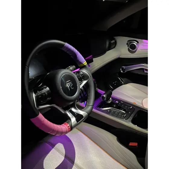 2024 novo estilo capa de volante do carro cinta de volante Anti-deslizamento capa protetora mão cinta de borracha Ultra-