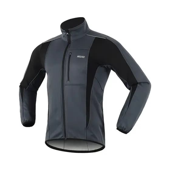 ARSUXEO Inverno à prova de intempéries lã quente de três camadas Mountain Bike ciclismo camisa jaqueta Top masculino