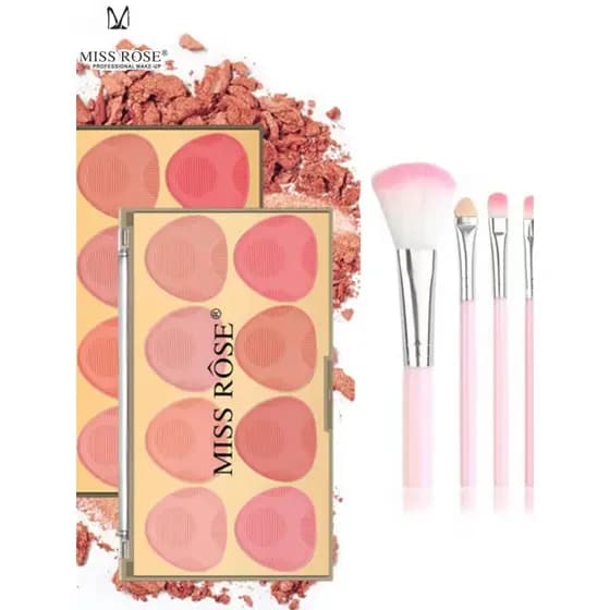 MISS ROSE8 cor Bronze Blush perolado fosco Rouge melhorar a tez reparação sombra um pó multiuso