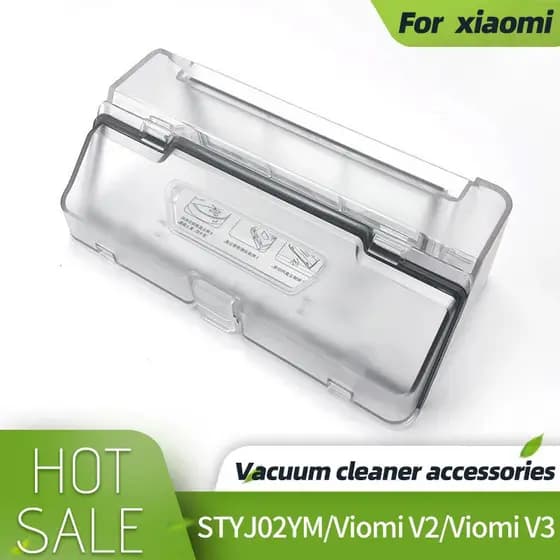 Para Mijia Mop P STYTJ02YM 3C B106CN VIOMI V2, Caixa de Pó para Robô Aspirador de Pó, Filtro, Recipiente de Pó, Acessóri