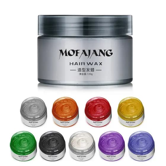 Argila Capilar Cinza da Vovó da Three Magic Hair Makers, Cera Capilar Colorida, Produtos Populares para Estilização e Ca