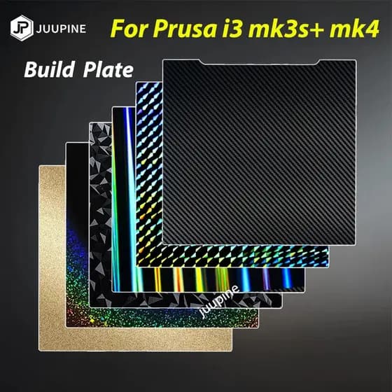 Folha PEI MK4 MK3S 241x253.8, Dupla, Folha de Aço Mola PEY PEO PET, Placa de Construção Magnética PEI para Prusa i3