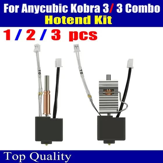 Hotend para Anycubic Kobra 3 Combo, Kit Hotend, Termistor, Bloco Aquecedor de Garganta para K3 Combo, Peças e Acessórios