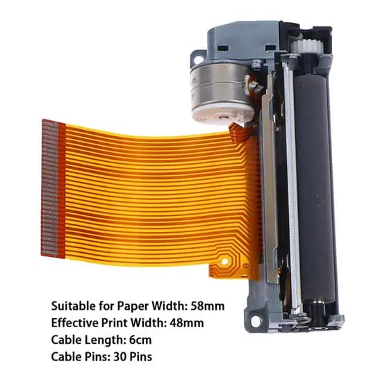 Cabeça de Impressão Original para Mecanismo de Impressora Térmica FTP-628MCL101, Cabeça de Impressão de Recibos de 58mm