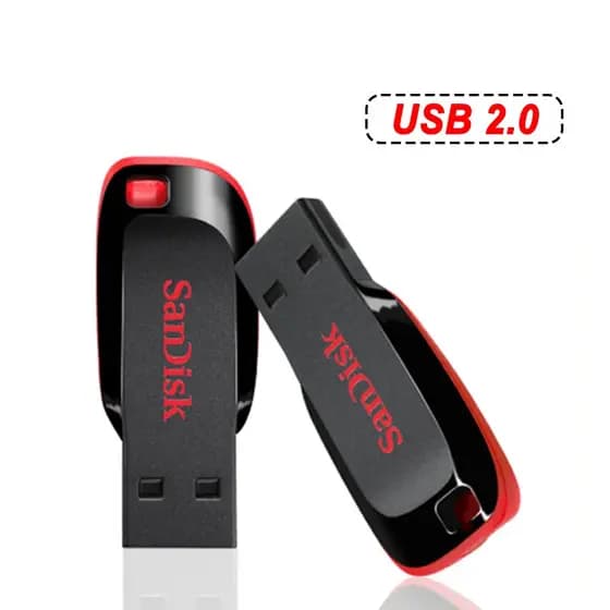 Pen Drive Sandisk 128GB 64GB 32GB 16GB Mini USB Flash Drive 32 64 128 16 GB Pen Drive 2.0 USB Stick Disk on Key Memória